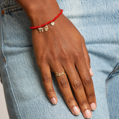 Gold & Pave Diamond Love Ring, Sydney Evan - RSVP Style