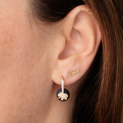 Love Script Gold Studs, Sydney Evan - RSVP Style