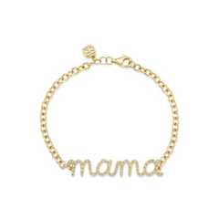 Mama Gold & Diamond Bracelet, Sydney Evan - RSVP Style