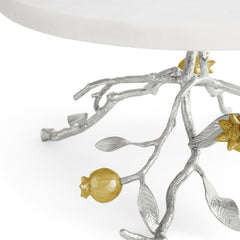 Pomegranate Silver & Gold Cake Stand, Michael Aram - RSVP Style