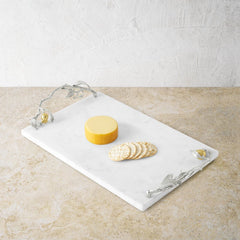 Pomegranate Silver & Gold Cheese Board & Spreader, Michael Aram - RSVP Style