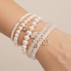 Heart Moonstone Bracelet, Sydney Evan - RSVP Style