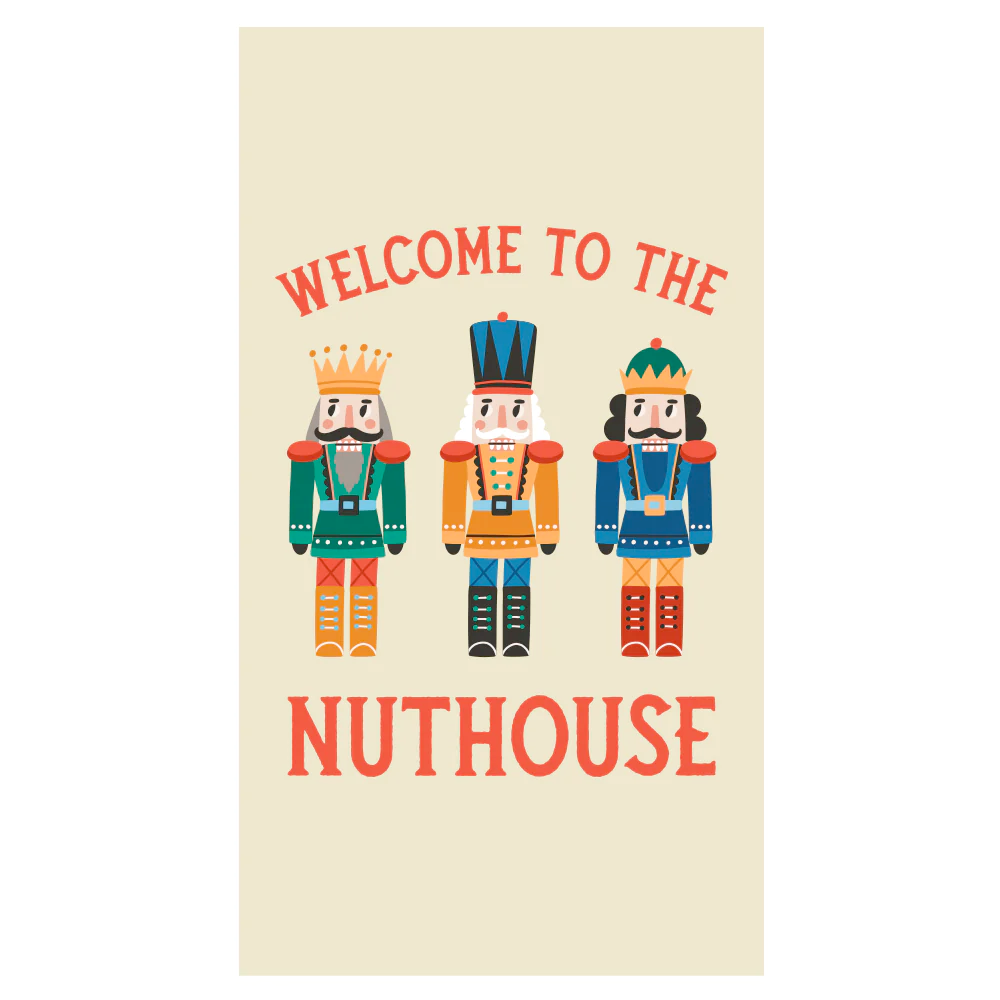 Welcome to the Nuthouse Guest Towels, Soiree Sisters - RSVP Style