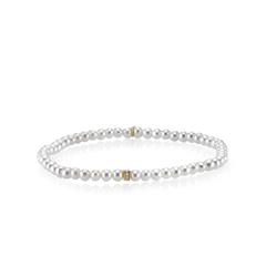 Gold & Diamond Rondelle Pearl Bracelet, Sydney Evan - RSVP Style