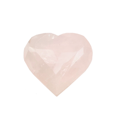 Faceted Rose Quartz Crystal Heart, FAIRE - RSVP Style