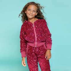 Dazzle Sequin Set in Fuchsia