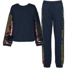 Flip Sequin Stripe Lounge Set, Hannah Banana - RSVP Style