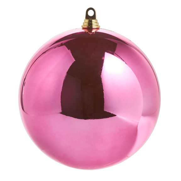 Shiny Fuchsia Jumbo Ball Ornament