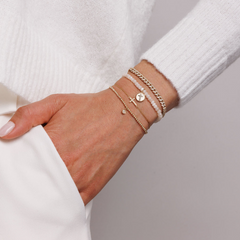 Cross Gold & Diamond Chain Bracelet, Sydney Evan - RSVP Style