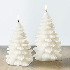 Uyuni White Christmas Tree Candle