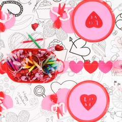 Valentine's Color Sheet Tablecloth