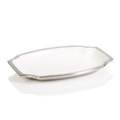 Elegant Aluminum and Enamel Serving Platter Large - RSVP Style