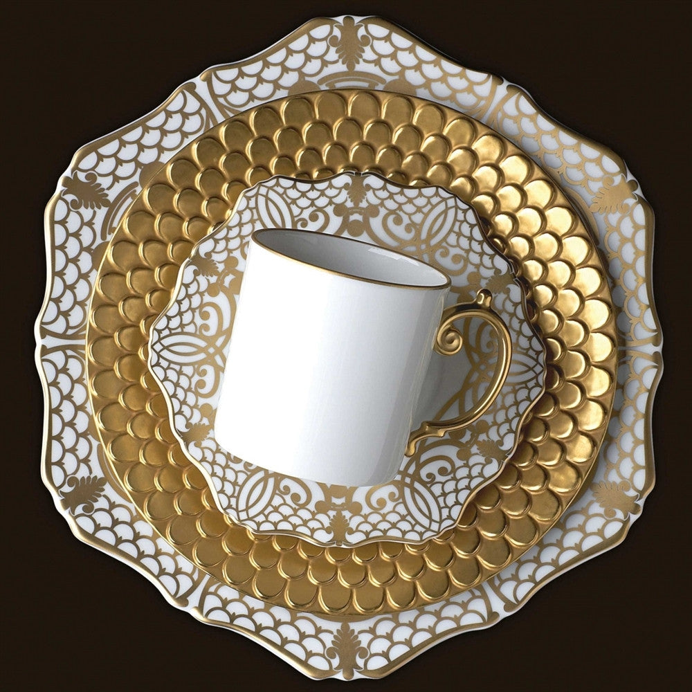 Alencon Gold Espresso Cup & Saucer - RSVP Style