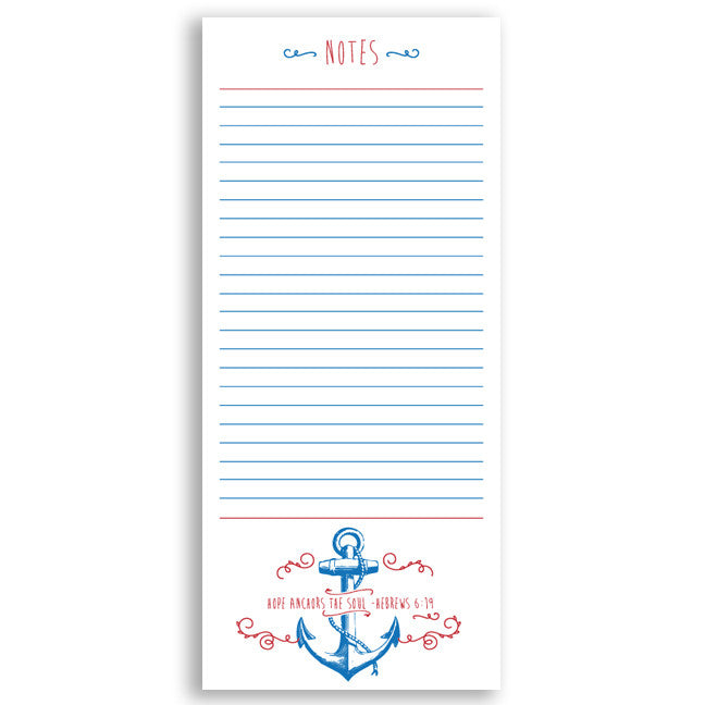 Customized Notepad Gift Set Anchor - RSVP Style