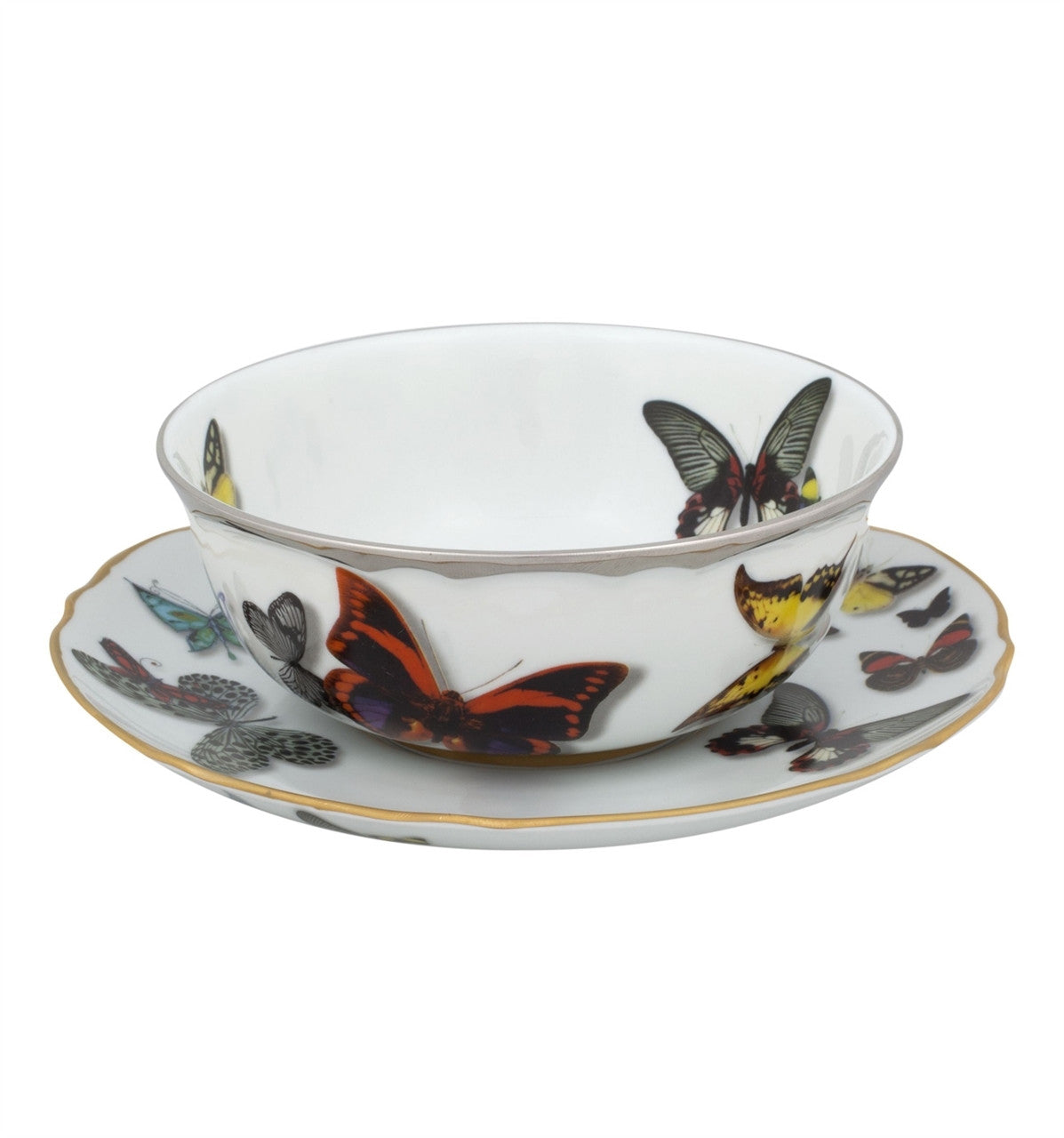 Butterfly Parade Consomme Cup & Saucer - RSVP Style
