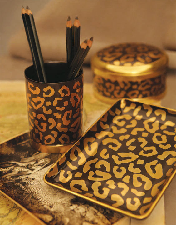 Leopard Round Box - RSVP Style