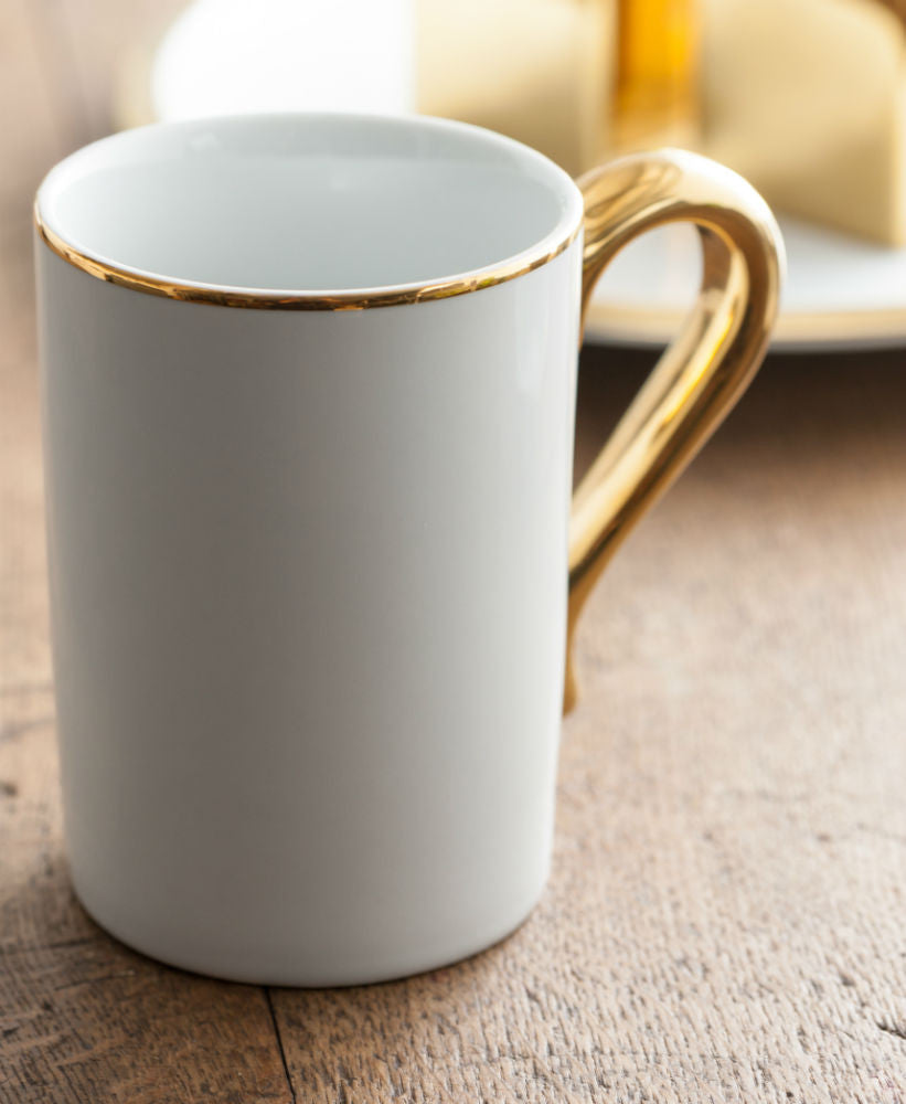 Dore Mug with Gold Handle - RSVP Style