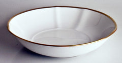 Simply Elegant White & Gold Bowl - RSVP Style