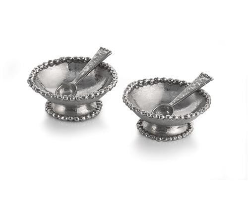 Molten Frost Salt Dish Set with Spoon - RSVP Style
