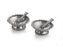 Molten Frost Salt Dish Set with Spoon - RSVP Style