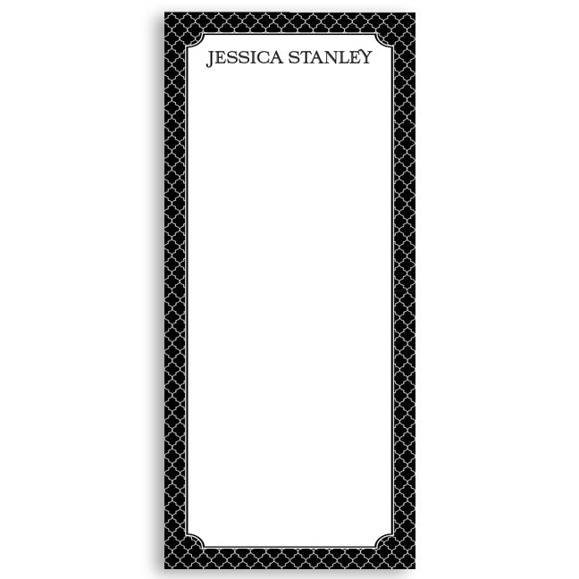 Black Notepad Set Customized Notepad Gift Set Black & White – RSVP Style