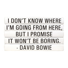 Quotation Stacking Books- David Bowie - RSVP Style