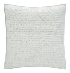 Parisienne Velvet Quilted Sham • Glacier - RSVP Style