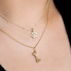 Paw Print Gold & Diamond Necklace, Sydney Evan - RSVP Style