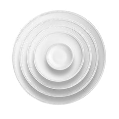 Soie Tressée White Dinner Plate - RSVP Style