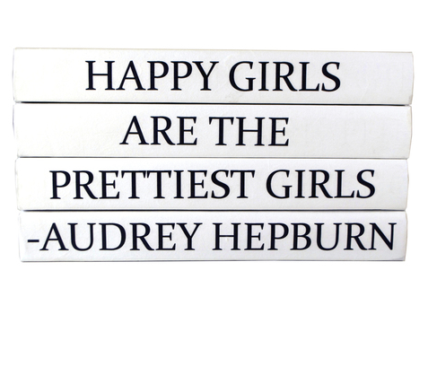 Quotation Stacking Books- Audrey Hepburn - RSVP Style