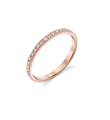 Gold Pave Diamond Eternity Ring - RSVP Style