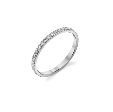 Gold Pave Diamond Eternity Ring - RSVP Style