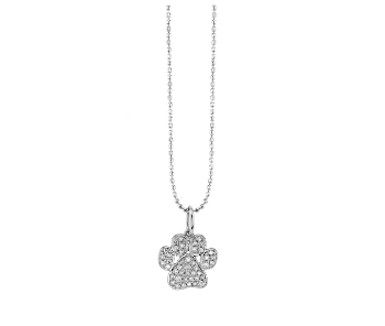 Gold & Diamond Paw Print Necklace - RSVP Style