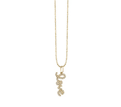 Gold & Diamond Love Charm Necklace - RSVP Style