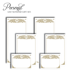 Customized Notepad Gift Set Regal Initial - RSVP Style