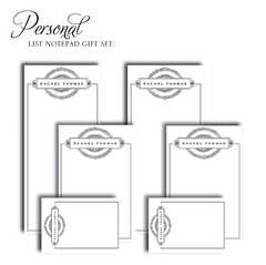 Customized Notepad Gift Set Vintage Seal - RSVP Style