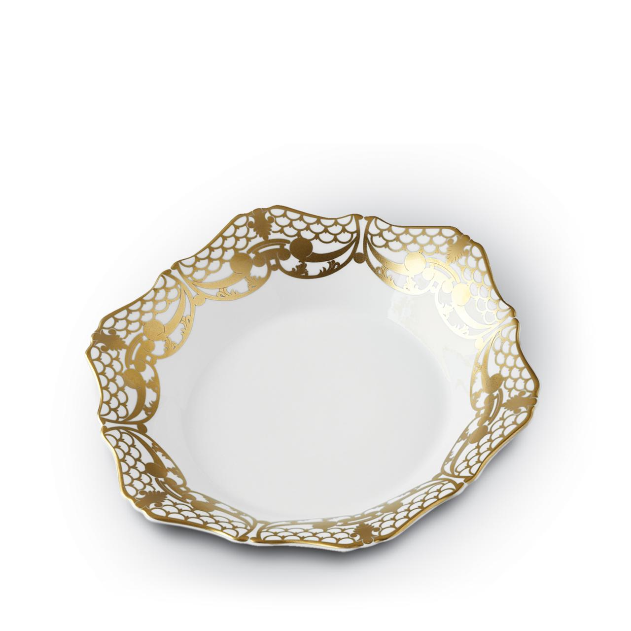 Alencon Gold Soup Plate - RSVP Style