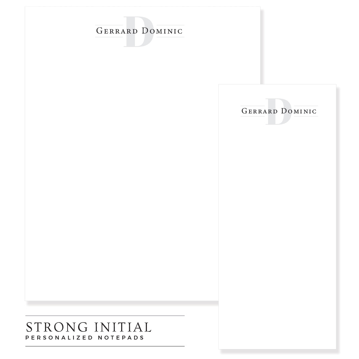 Strong Initial Customized Notepads, RSVP-Style - RSVP Style