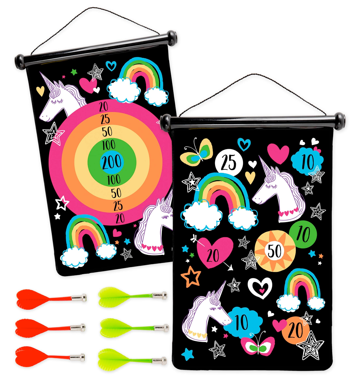 Unicorn Canvas Magnetic Darts Game, RSVP Style - RSVP Style