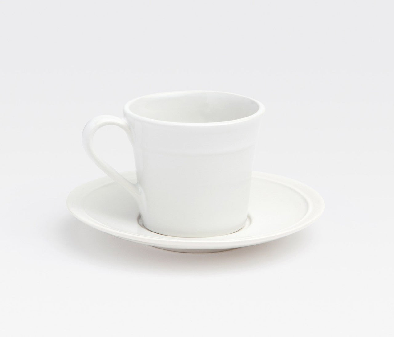 Ariana White Cup and Saucer - RSVP Style