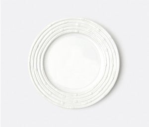 Gia White Bamboo Dinner Plate - RSVP Style