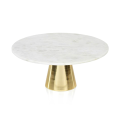Brass & Marble Cake Stand, RSVP Style - RSVP Style