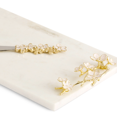 Cherry Blossom Small Cheese Board with Knife, Michael Aram - RSVP Style