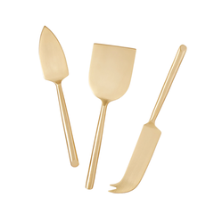 Gold Cheese Knife Set, RSVP Style - RSVP Style