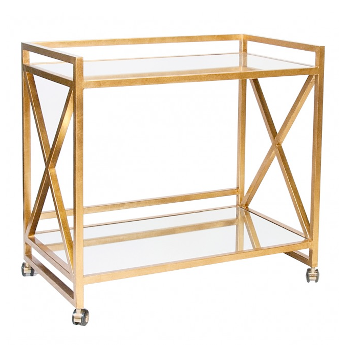 Gold Mirrored Bar Cart, RSVP Style - RSVP Style