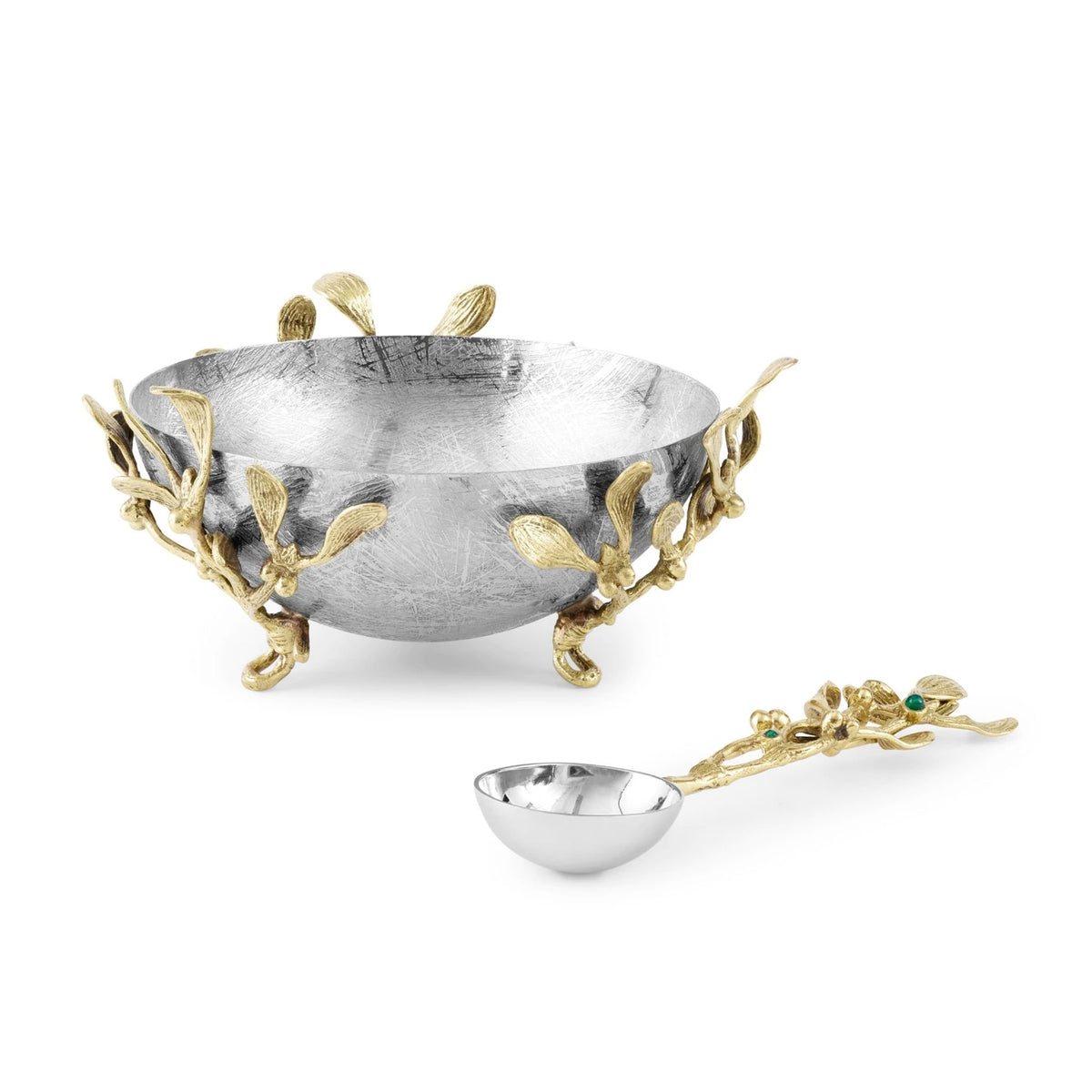 Mistletoe Small Dish with Spoon - RSVP Style