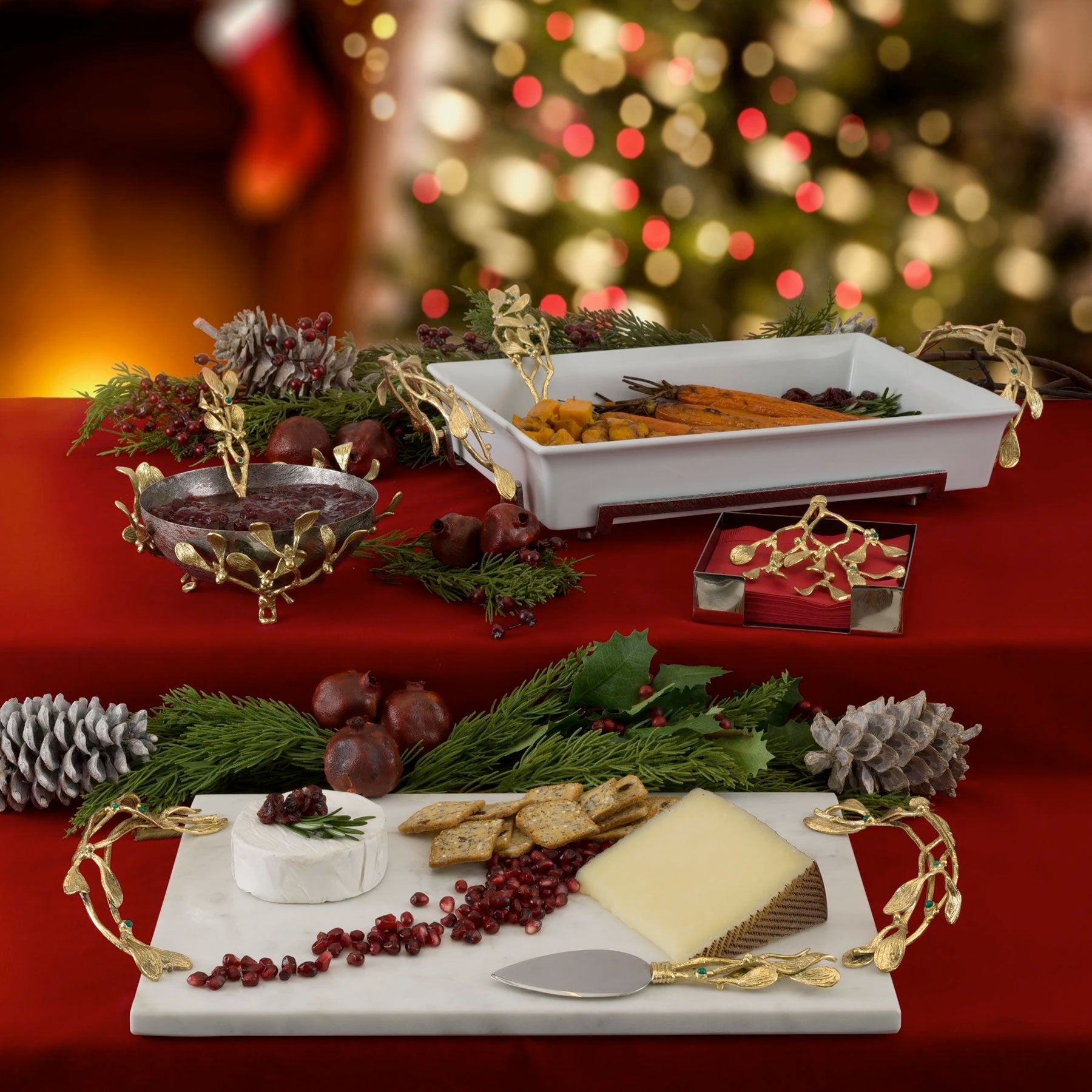 Mistletoe Cocktail Napkin Box - RSVP Style