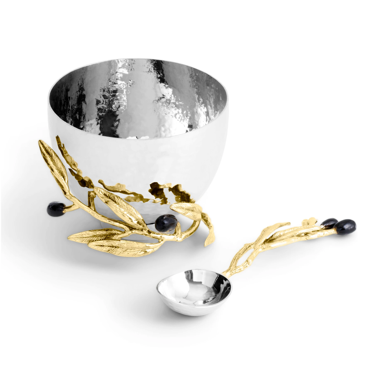 Olive Branch Nut Dish with Spoon, Michael Aram - RSVP Style