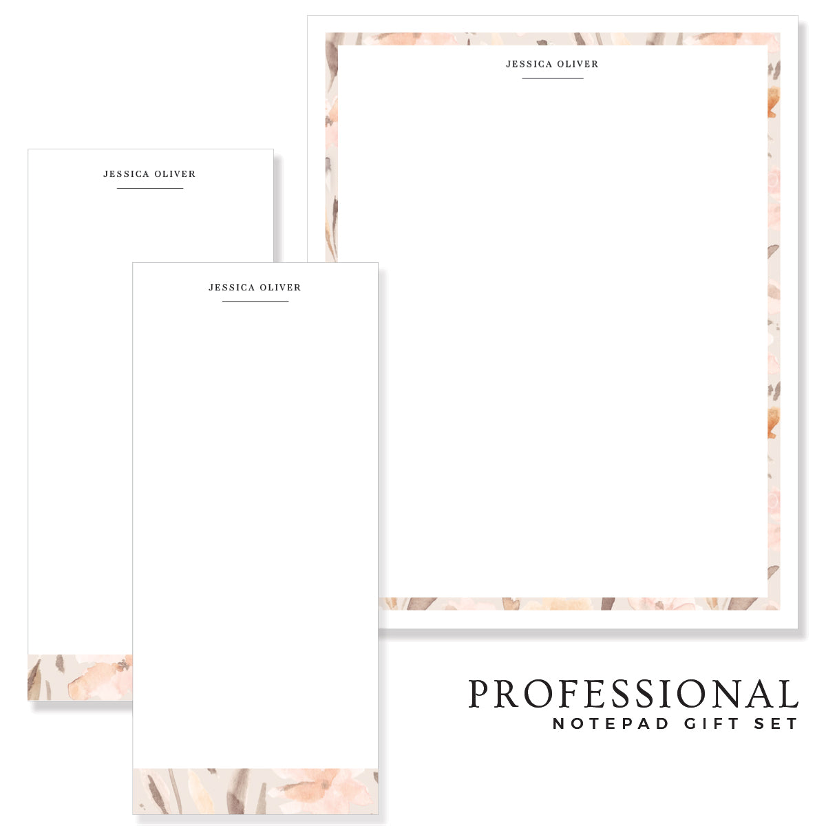 Painted Floral Customized Notepads, RSVP-Style - RSVP Style