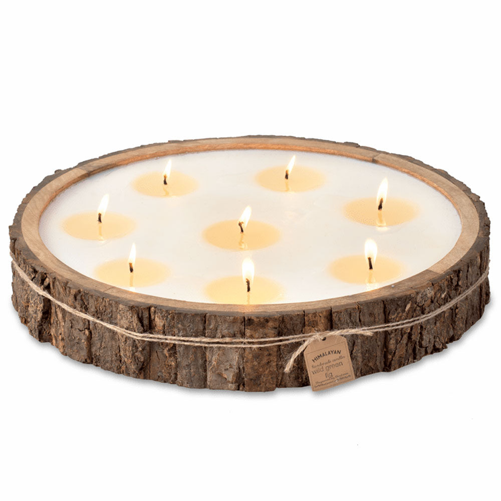 Natural Finish Tree Bark Candle Pot—Extra Large - RSVP Style